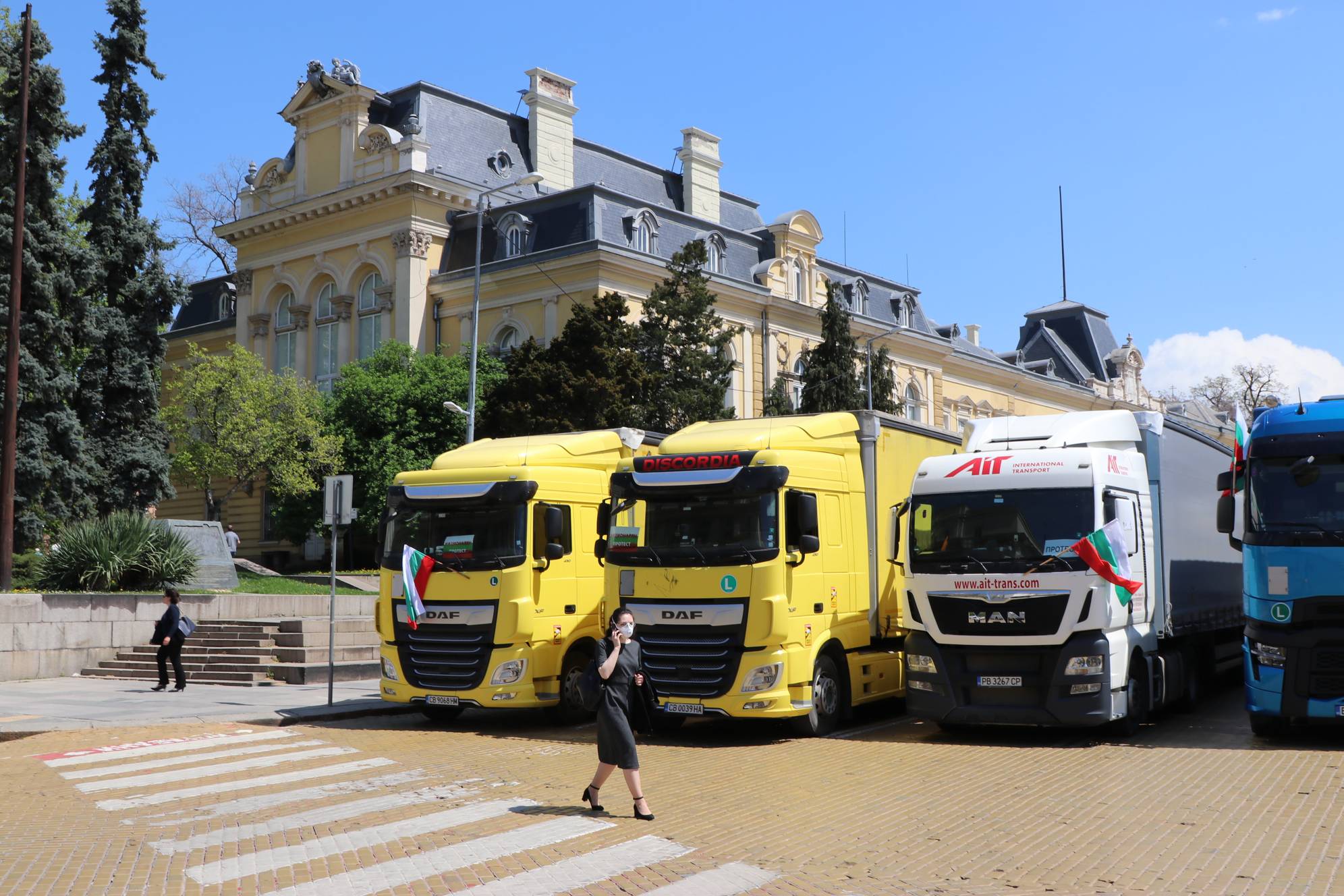  Протест на превозвачи с камиони и ТИР-ове 